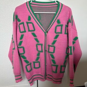 Casual Single-Breasted Long Sleeve Cardigan Sweater Size Medium